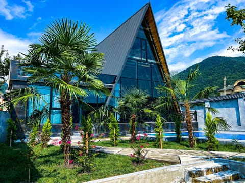 Property building, Natural landscape, Garden view, Mountain view