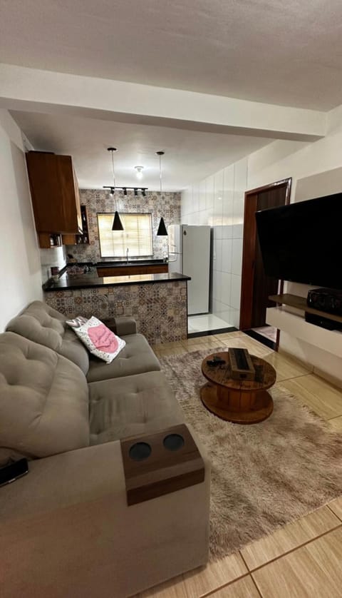 Kitchen or kitchenette, Living room, Dining area, oven, stove