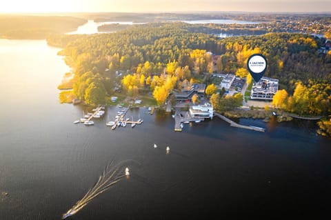 Property building, Natural landscape, Bird's eye view, Lake view