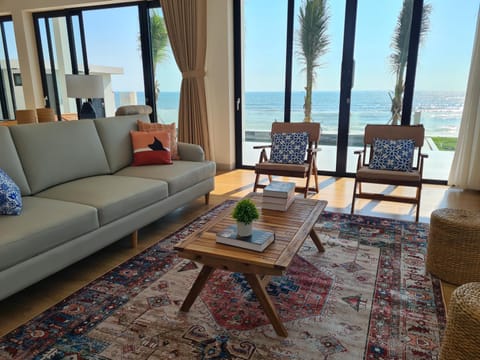 Living room, Seating area, Sea view