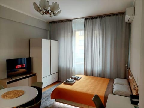 Communal lounge/ TV room, Bed, Bedroom, air conditioner