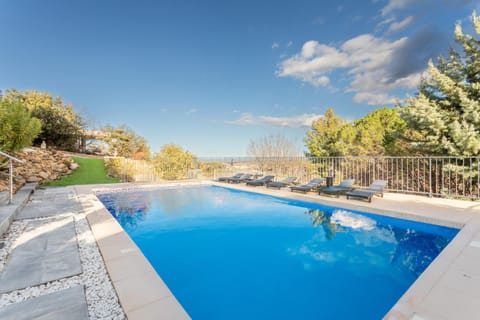 Property building, Living room, Swimming pool