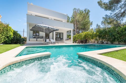 Property building, Living room, Swimming pool