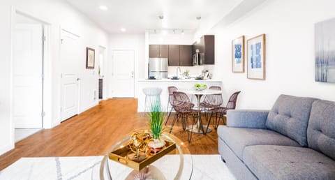 Kitchen or kitchenette, Living room, Dining area