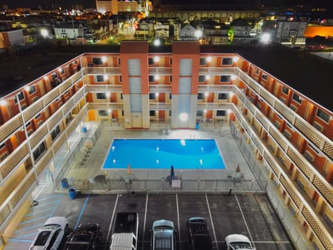 Property building, Bird's eye view, On site, Swimming pool