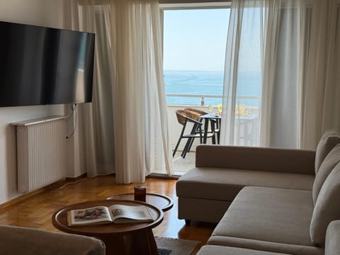 Natural landscape, TV and multimedia, Living room, Seating area, Evening entertainment, Sea view