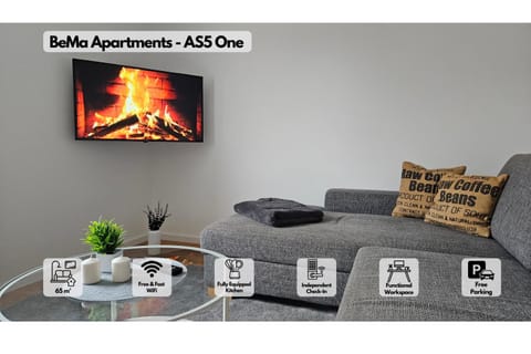 TV and multimedia, Living room, Seating area, Evening entertainment, Text overlay