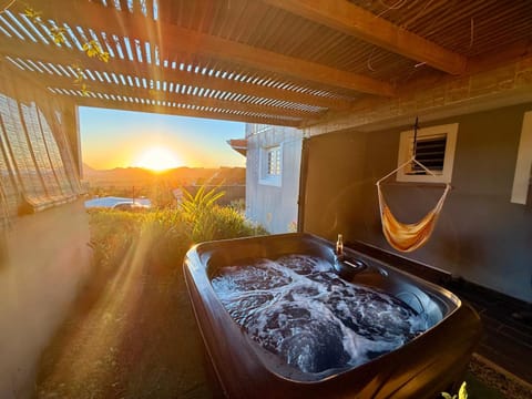 Hot Tub, Sunset, sunbed
