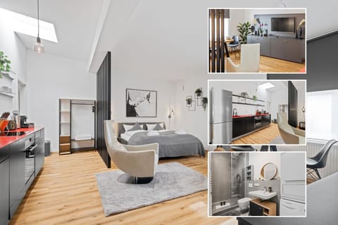 Bed, Living room, Photo of the whole room