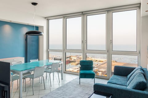 Natural landscape, View (from property/room), Living room, Seating area, Dining area, Sea view