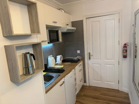 Coffee/tea facilities, Kitchen or kitchenette, minibar, stove