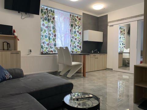 TV and multimedia, Kitchen or kitchenette, Living room, Seating area