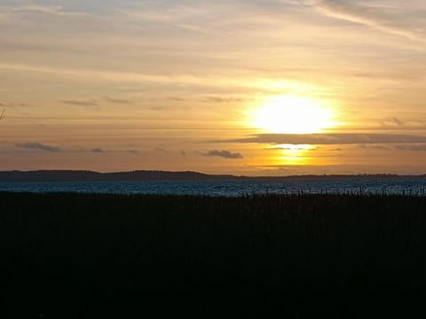 Natural landscape, Winter, Sea view, Sunset
