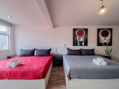 Loft moderno con dos camas king en Zona Boulevard Apartment in Morelia