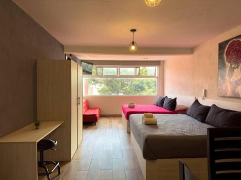Loft moderno con dos camas king en Zona Boulevard Apartment in Morelia