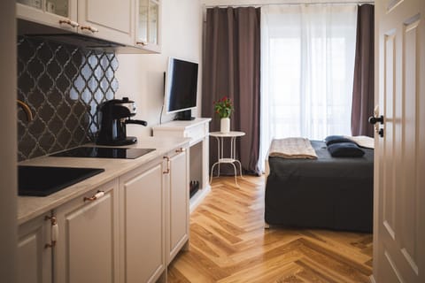 Bed, TV and multimedia, Coffee/tea facilities, Living room, Photo of the whole room
