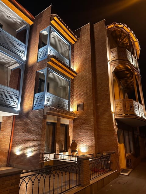 Property building, Night, View (from property/room), Balcony/Terrace