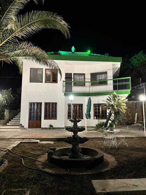 Property building, Night, Garden