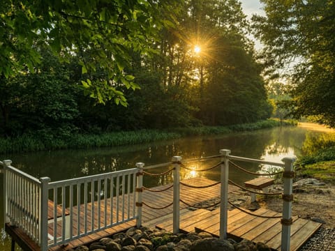 Natural landscape, River view, Sunrise