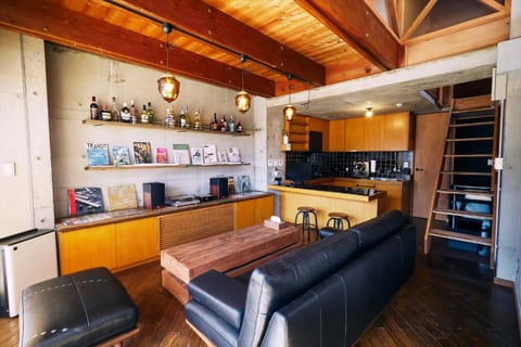Kitchen or kitchenette, Living room, Dining area