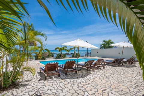 Pool view, Swimming pool, sunbed