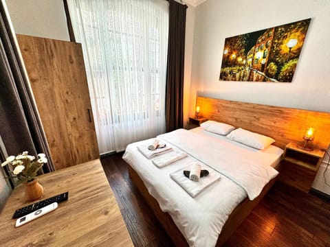 Bed, Photo of the whole room, Bedroom, towels, wardrobe