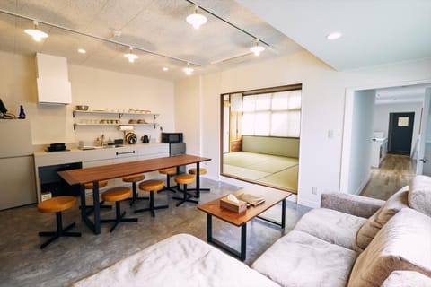 Kitchen or kitchenette, Living room, Dining area, minibar