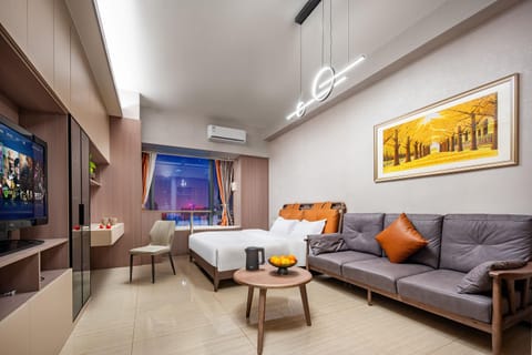 Living room, Seating area, air conditioner
