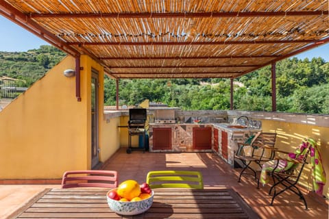 Terrace with castle view Apartment in Sardinia
