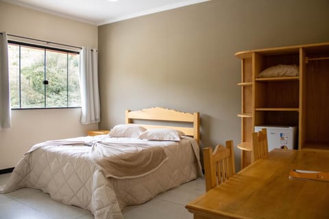 Bed, View (from property/room), Photo of the whole room, Bedroom, Garden view, Mountain view