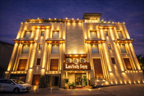 Property building, Night, Parking