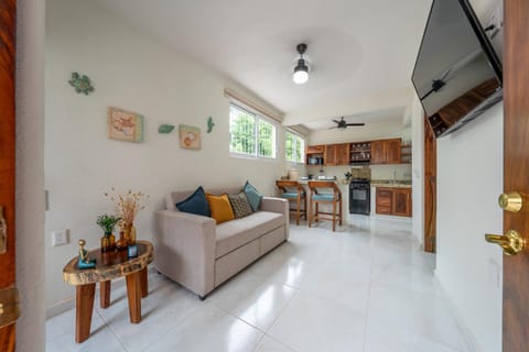 Kitchen or kitchenette, Living room, Seating area