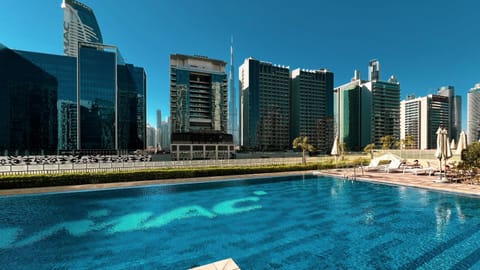 City view, Landmark view, Pool view, Swimming pool, Swimming pool, sunbed