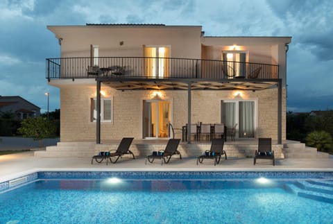 Property building, Patio, Day, Night, View (from property/room), Balcony/Terrace, Pool view, Swimming pool, sunbed