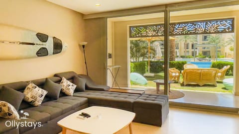 Living room, Seating area, Pool view, Swimming pool