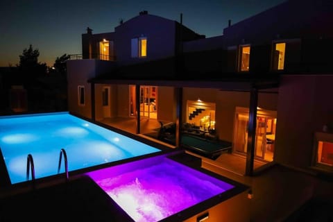 Night, Hot Tub, Swimming pool