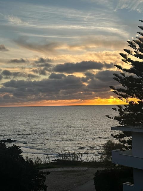 Beach, Sea view, Sunset