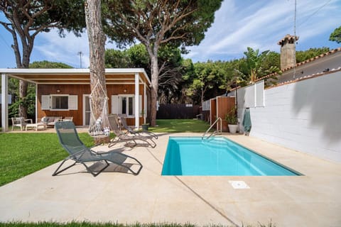 Property building, Living room, Swimming pool