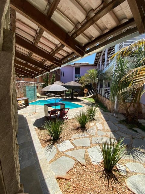 Property building, Pool view, Swimming pool, sunbed