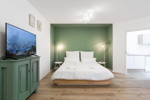 Bed, TV and multimedia, Photo of the whole room, Bedroom