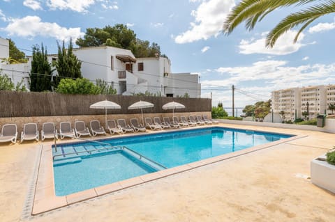 Property building, Living room, Swimming pool