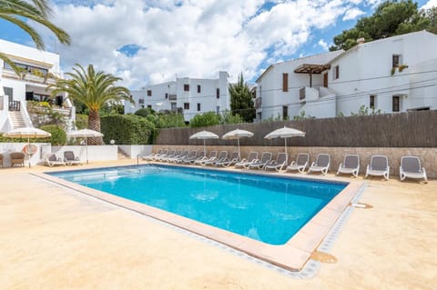 Property building, Living room, Swimming pool