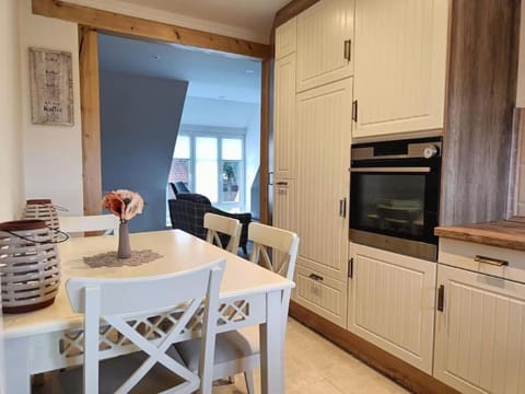 Dining area, oven, kitchen