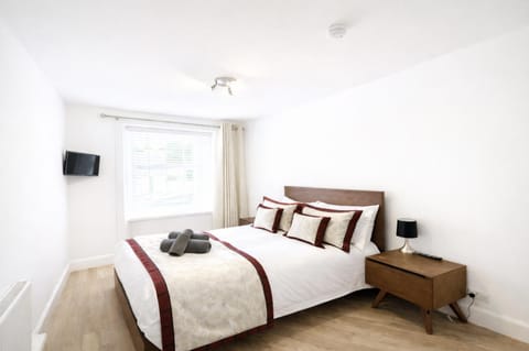 Bed, Bedroom, towels, wardrobe, dryer