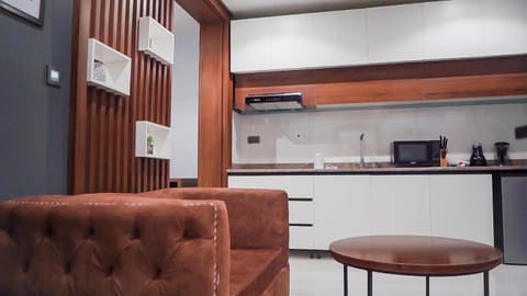 TV and multimedia, Kitchen or kitchenette, Living room, Seating area, minibar, air conditioner