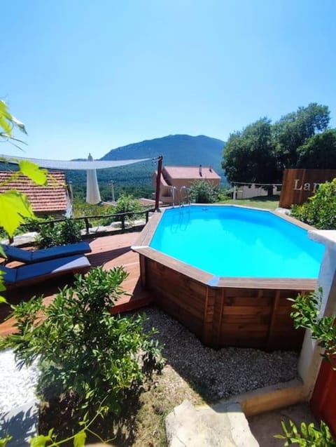 Natural landscape, Pool view, Swimming pool, sunbed