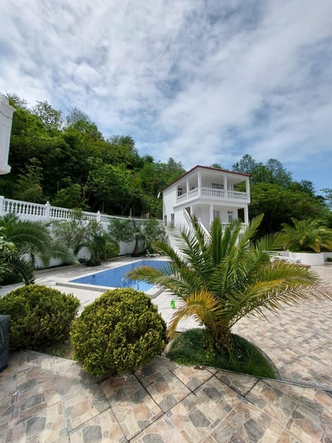 Property building, Spring, Day, Natural landscape, Garden, Garden view, Pool view, Swimming pool