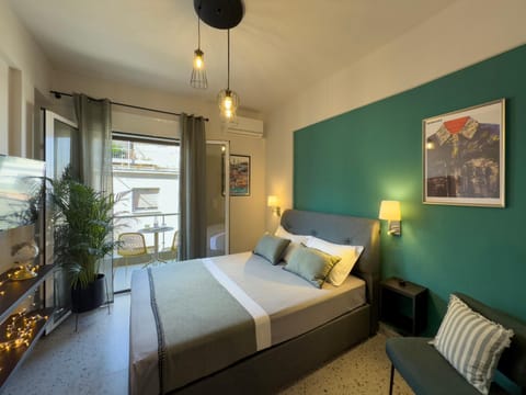 Bed, TV and multimedia, Photo of the whole room, Bedroom, air conditioner