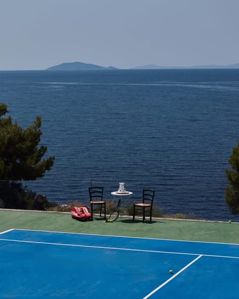 Day, Natural landscape, Tennis court, Sea view