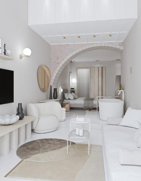 Bed, Living room, Bedroom